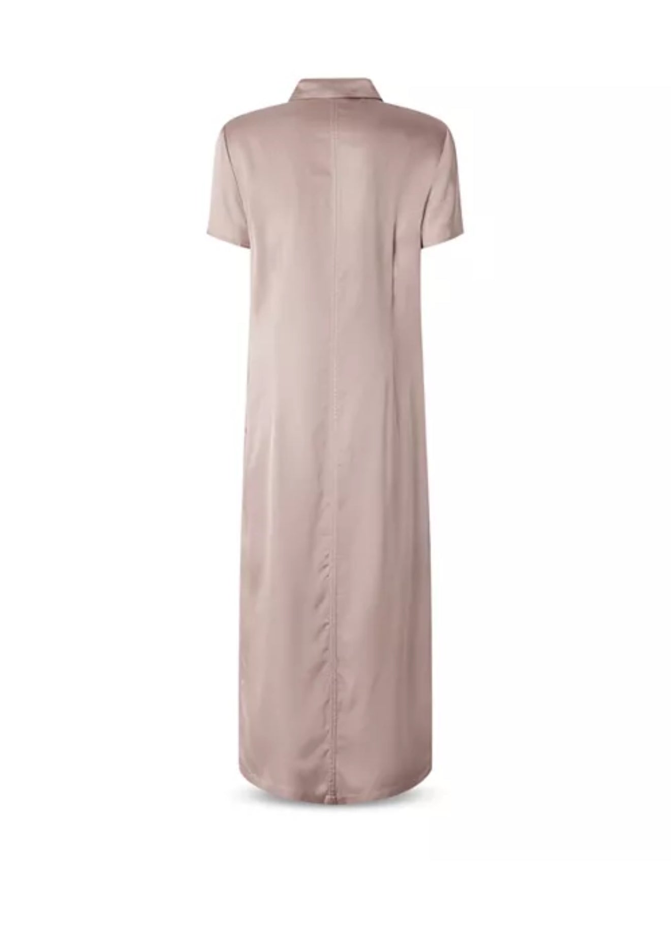 PINKO Washed Satin Polo Dress - Zephyr Pink