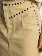 Berenice Jupe Dourte Studs Skirt - Sand