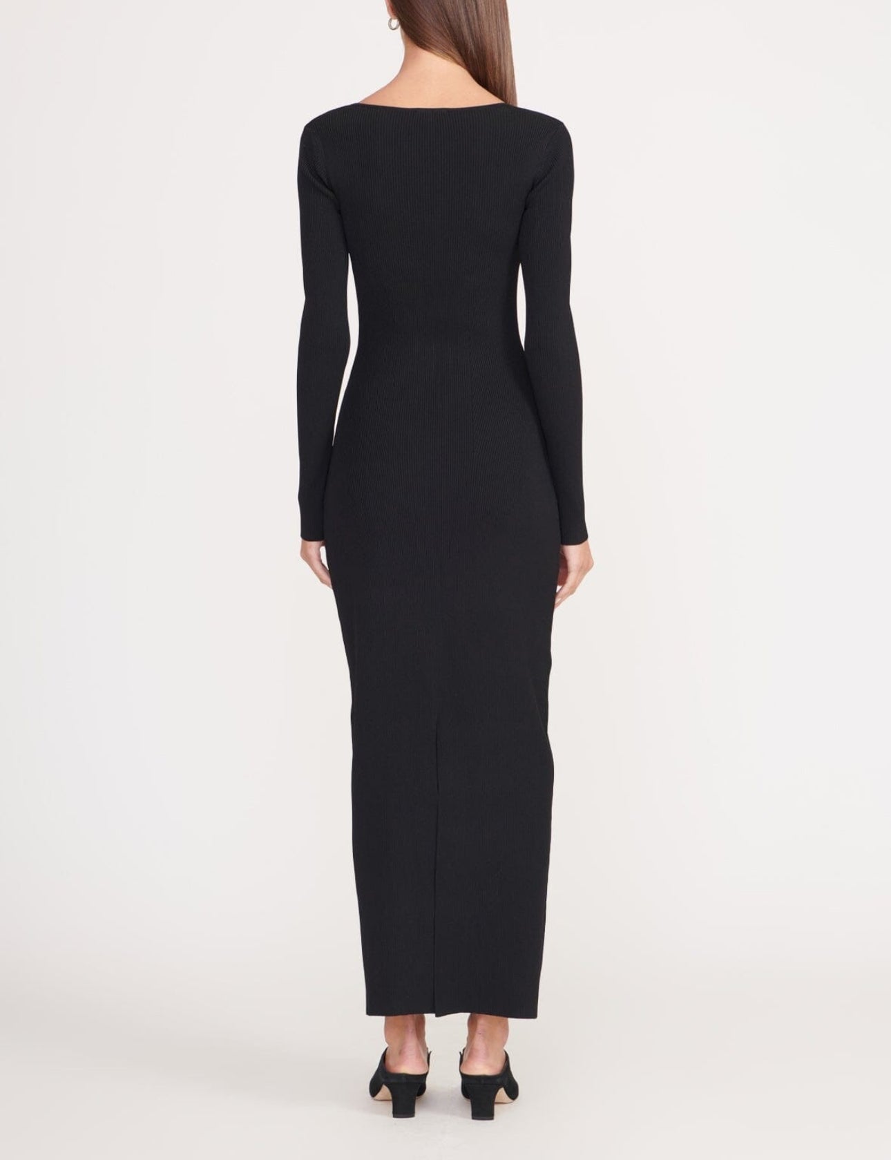 STAUD Silhouette Long-Sleeve Maxi Dress - Black STAUD Silhouette Long-Sleeve Maxi Dress - Black