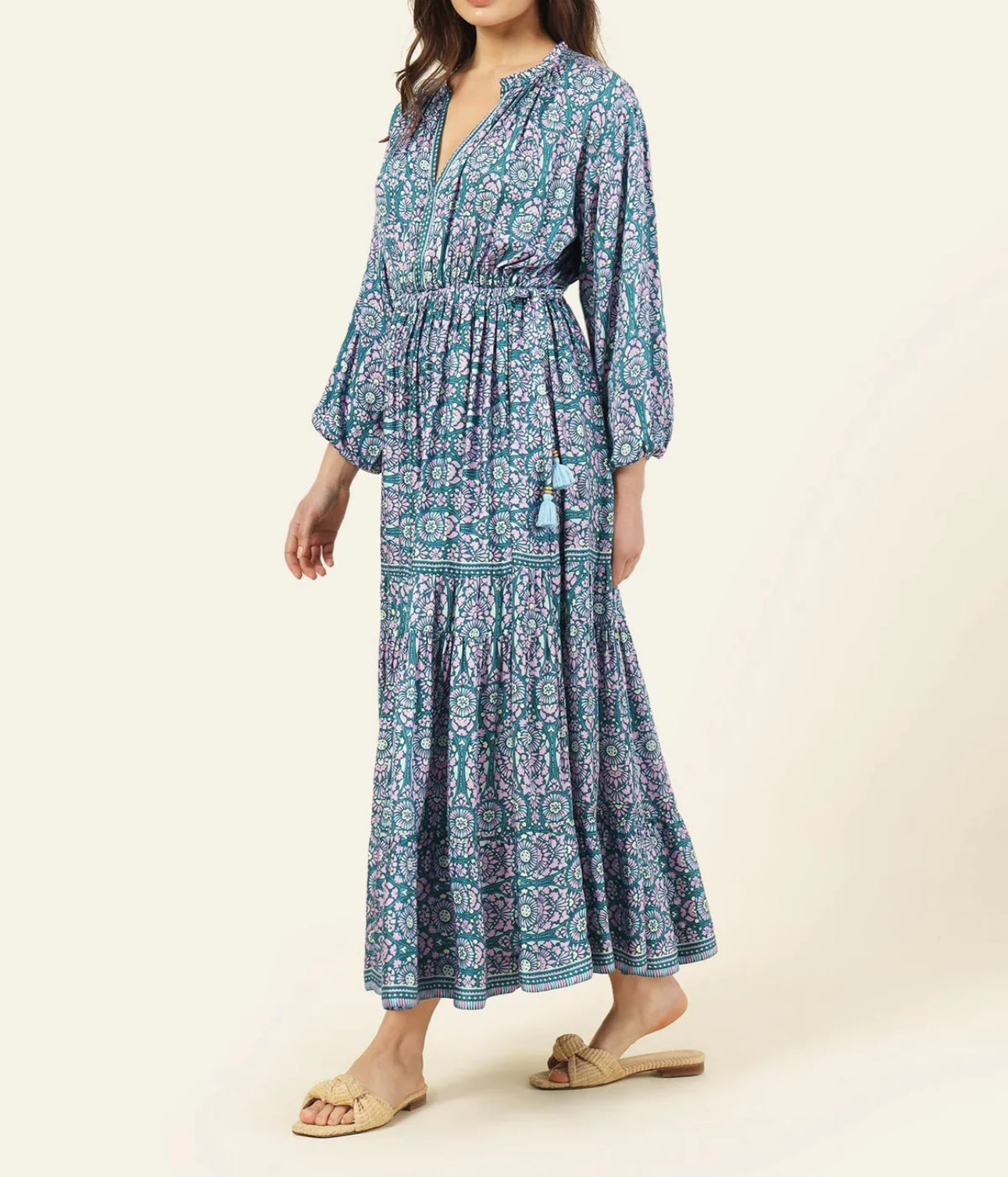 Omika Nina Midi Dress - Malia Teal