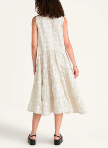 Merlette Wallis Embroidered Dress - Chalk