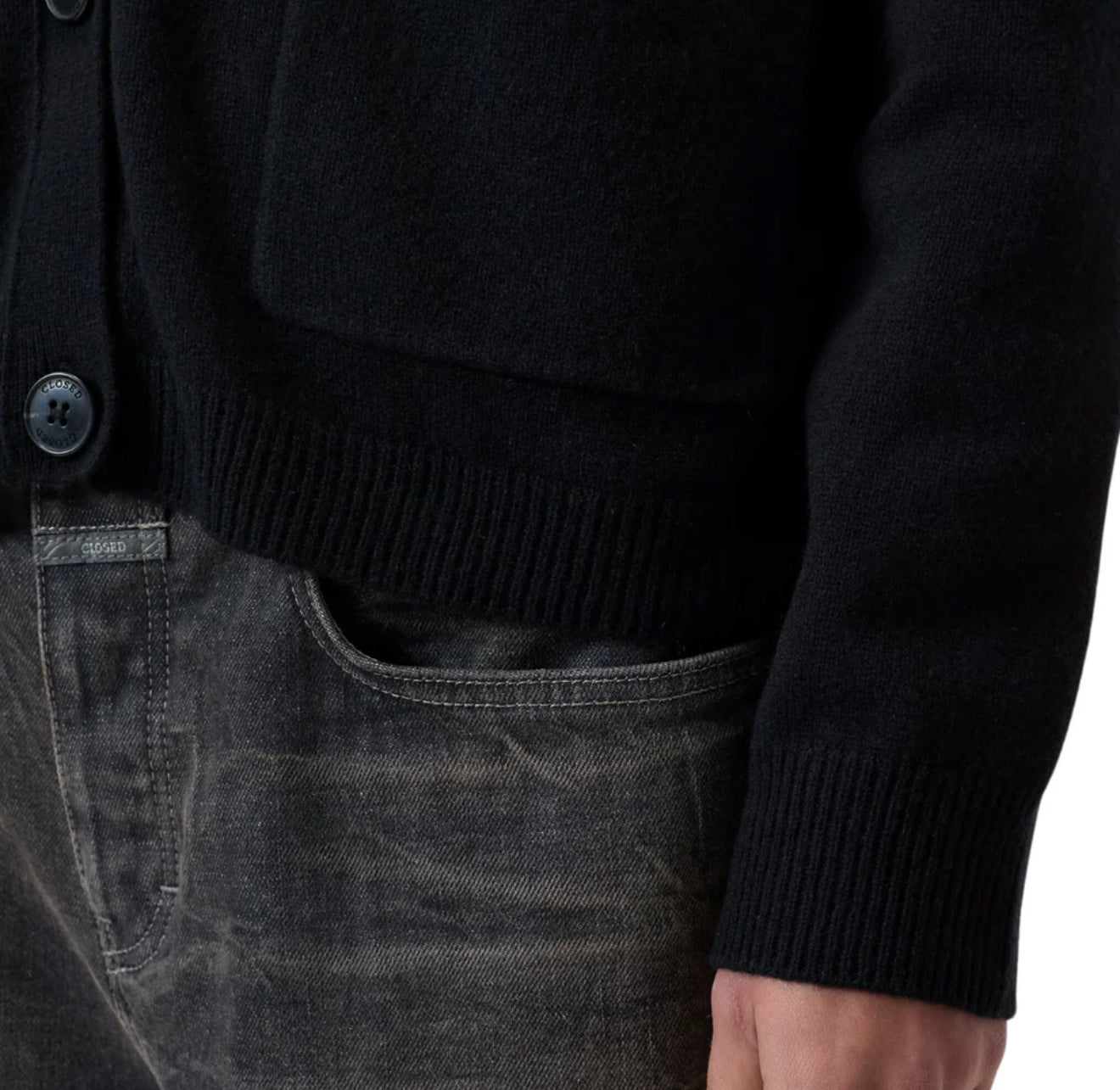 Closed Wool Cardigan - Black