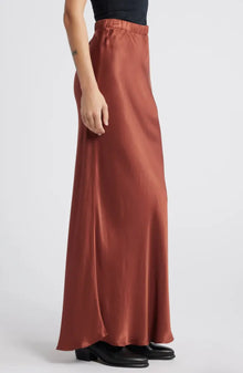 Nation Ltd Gaia Bias Cut Skirt - Cinnamon