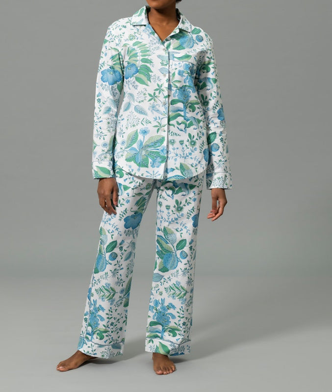 Matouk Luca Pajama Set - Pomegranate Sea