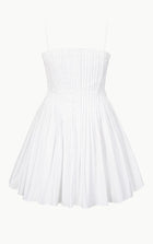 STAUD Bella Mini Dress - White