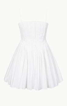 STAUD Bella Mini Dress - White