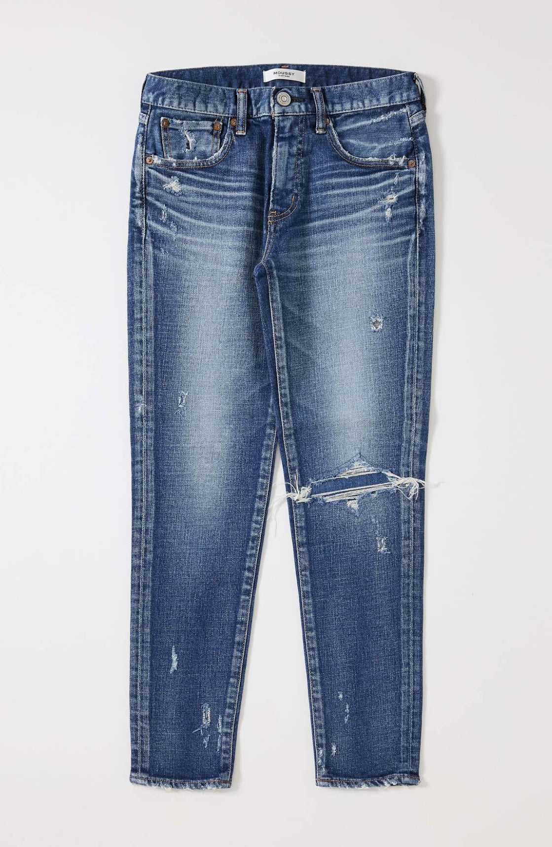 Moussy Vintage Lenwood Skinny Jeans - Blue