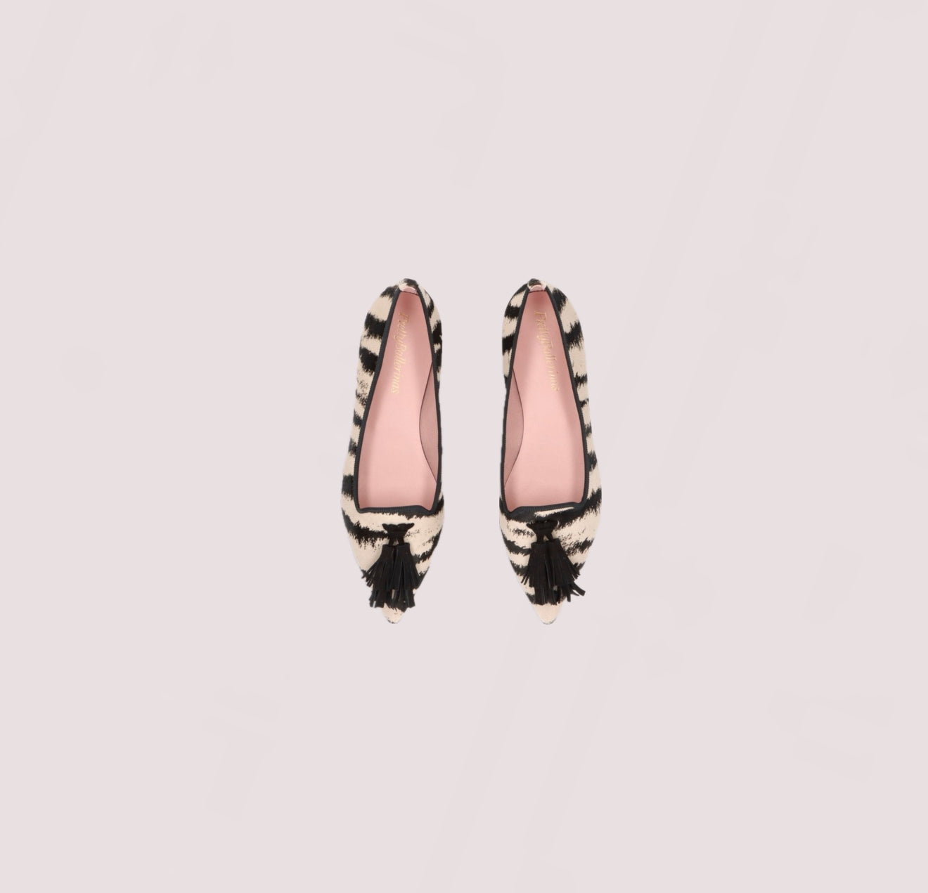 Pretty Ballerinas Zebra Print Ella Flats