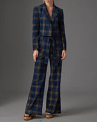 Gilner Farrar Oaklyn Pant - Blue Plaid