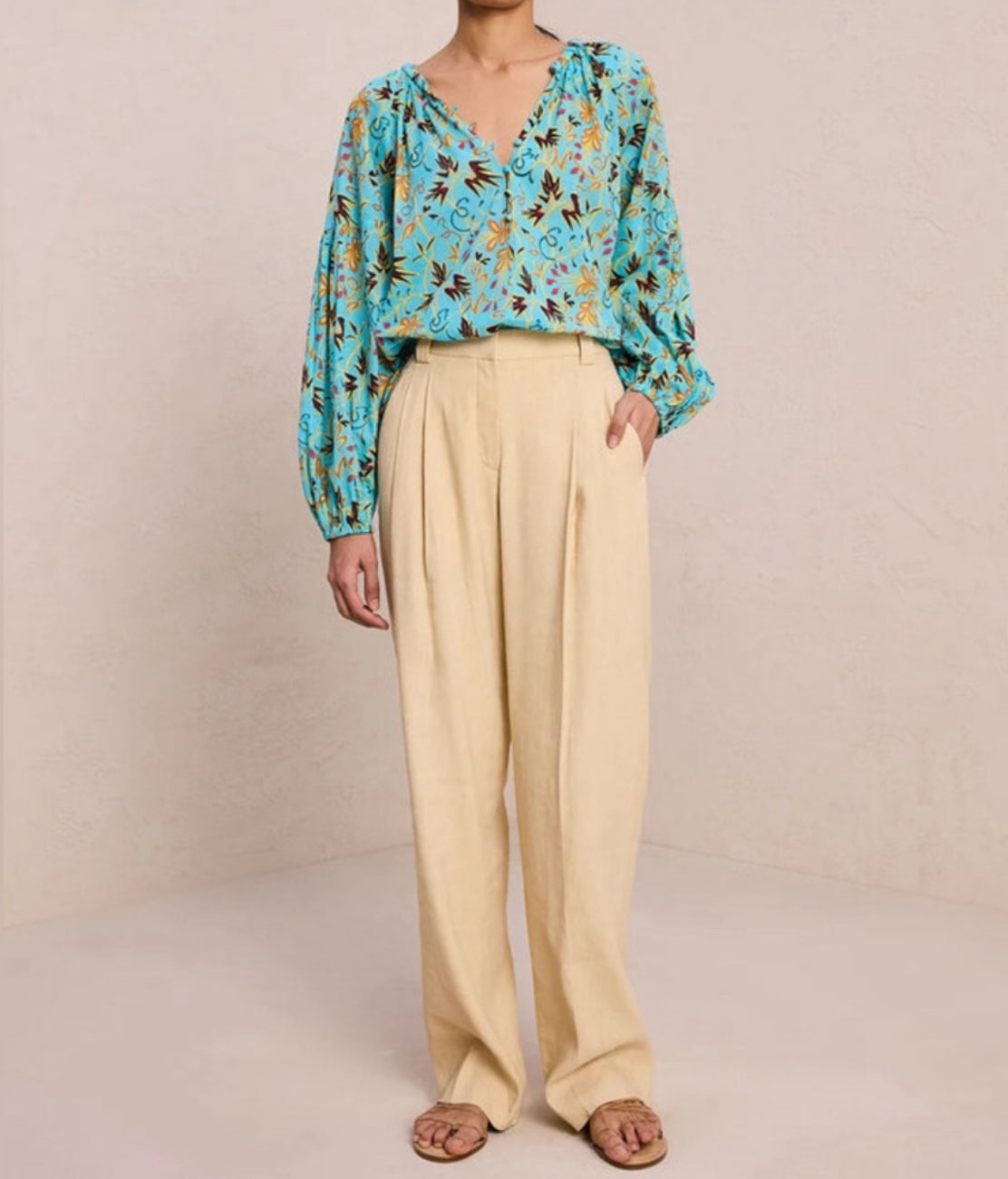 A.L.C. Capri Blouse - Grotto