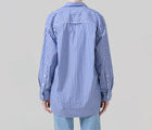 Citizens of Humanity Kayla Shirt - Navy Mesa Stripe
