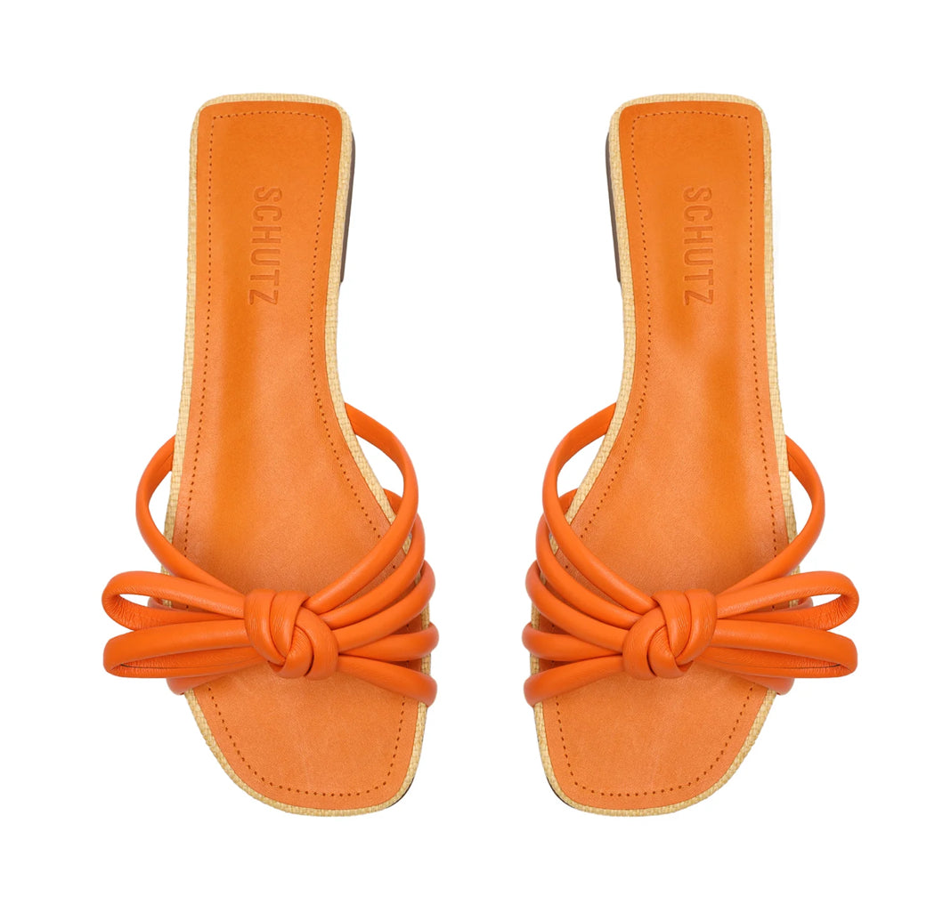 Schutz Blossom Flats - Tangerine