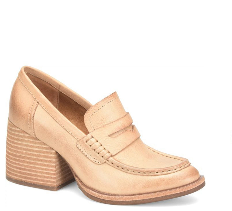 KORK-EASE Modeste Oversized Chunky Heel - Natural Barley (Tan)