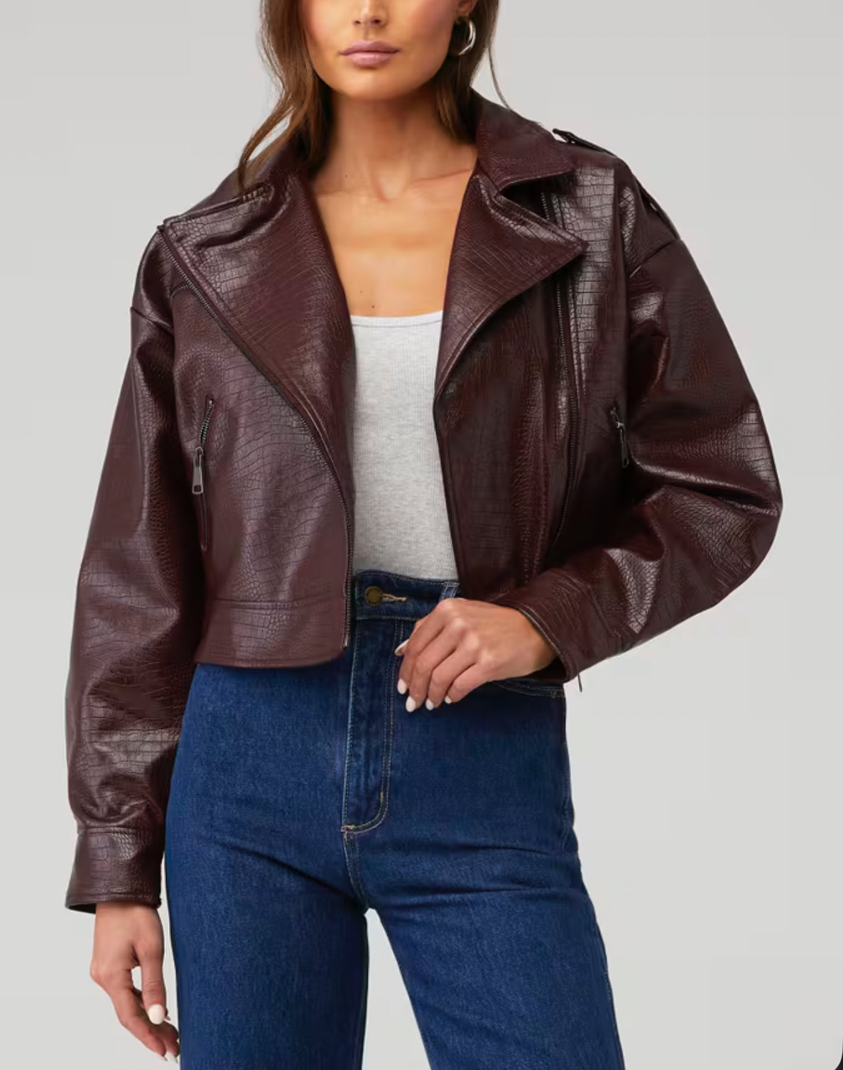 Steve Madden Vicente Jacket - Burgundy