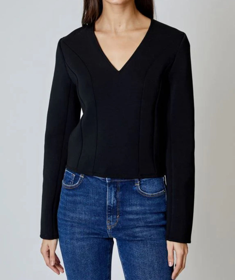 dh New York Margot Scuba Top - Black