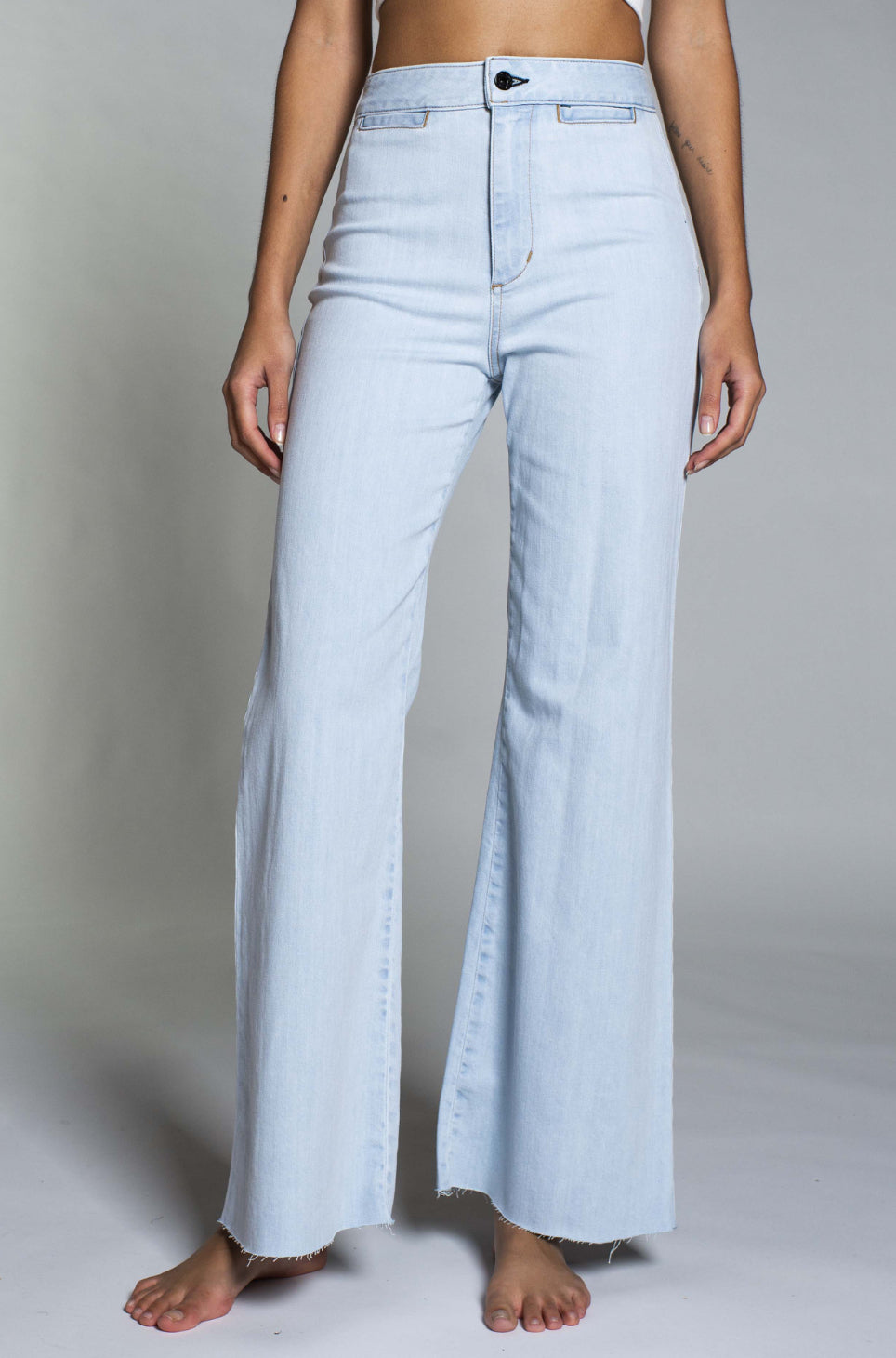 ASKK NY Crop Brighton Jeans - Bleach