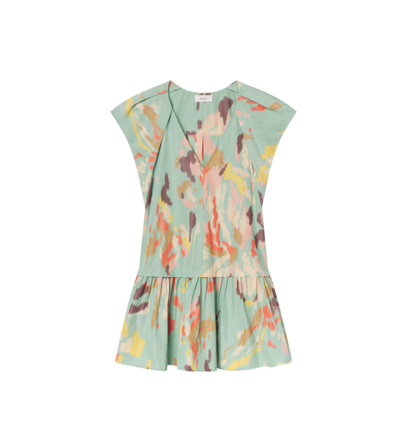 A.L.C. Ember Printed Mini Dress - Mint Multi