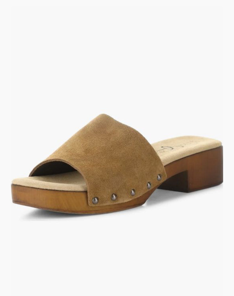 Bos & Co Marley Platform Slide - Cognac