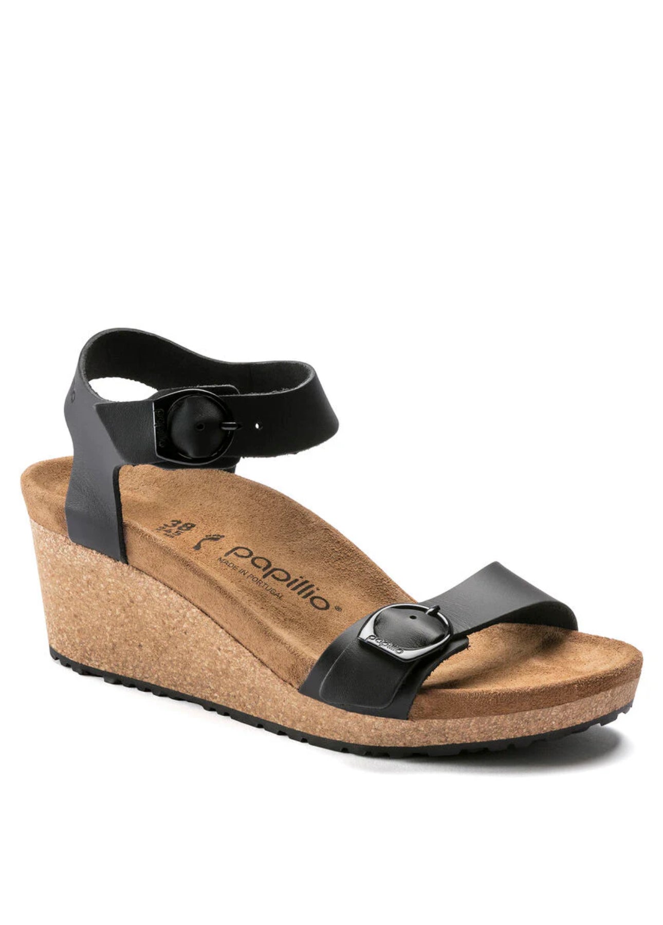 papillio by BIRKENSTOCK Soley Leather Sandal - Black