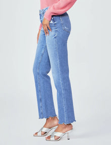 Paige Noella Straight 30” - Bodacious Distressed w Chill Hem