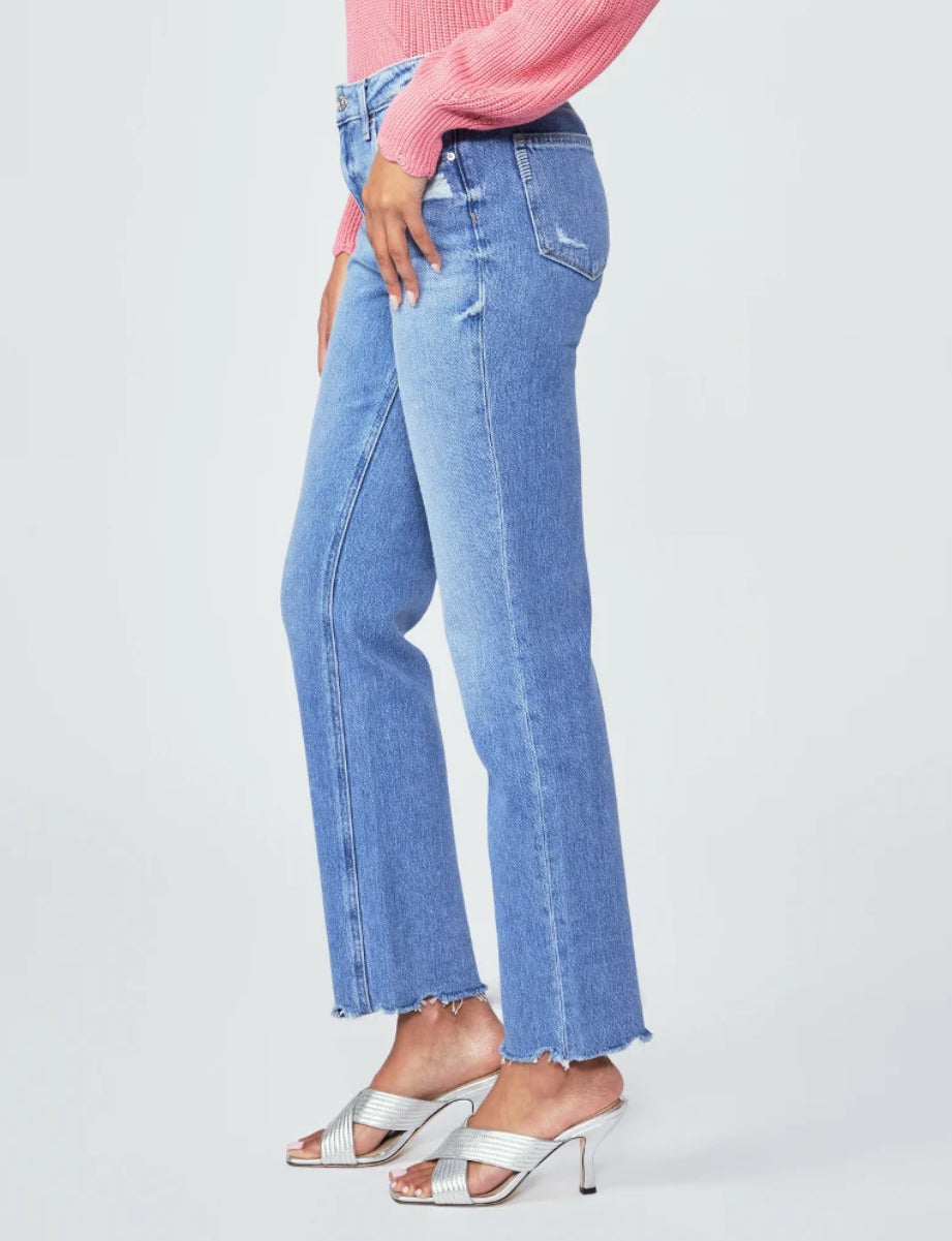 Paige Noella Straight 30” - Bodacious Distressed w Chill Hem
