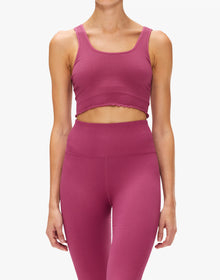 Spiritual Gangster Amor Crop Tank - Rose