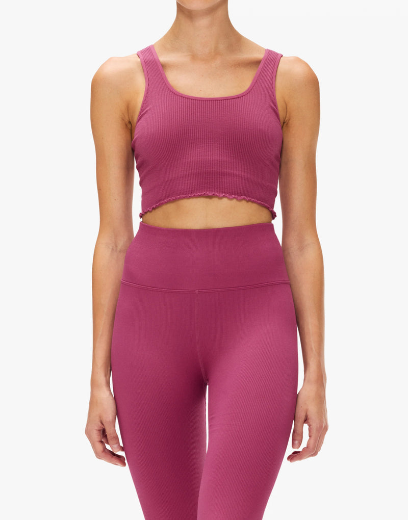 Spiritual Gangster Amor Crop Tank - Rose