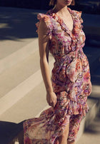 MISA Los Angeles Kidada Dress - Sunset Blooms