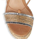 Schutz Aveline Embellished Wedge - Natural Desert