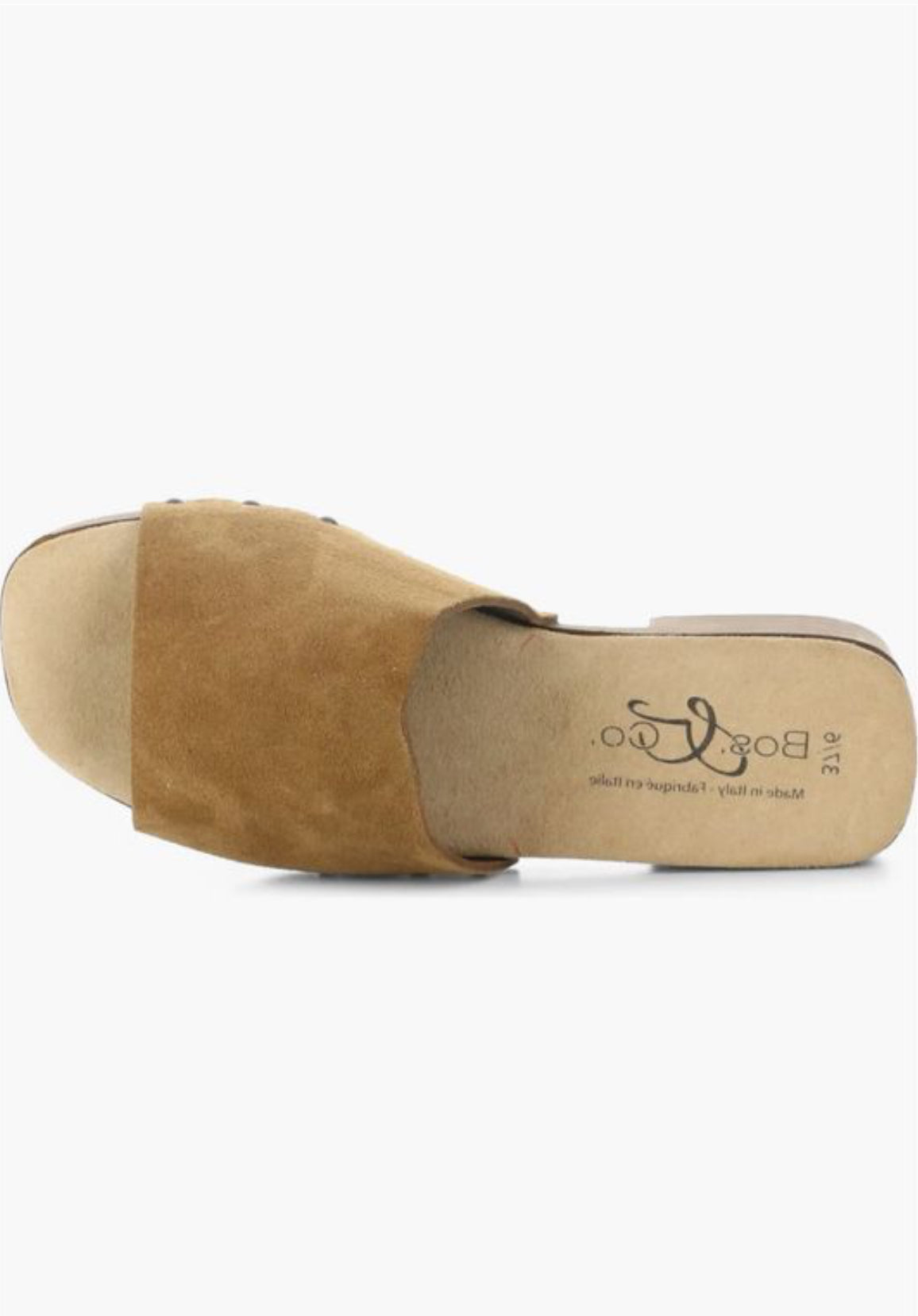 Bos & Co Marley Platform Slide - Cognac