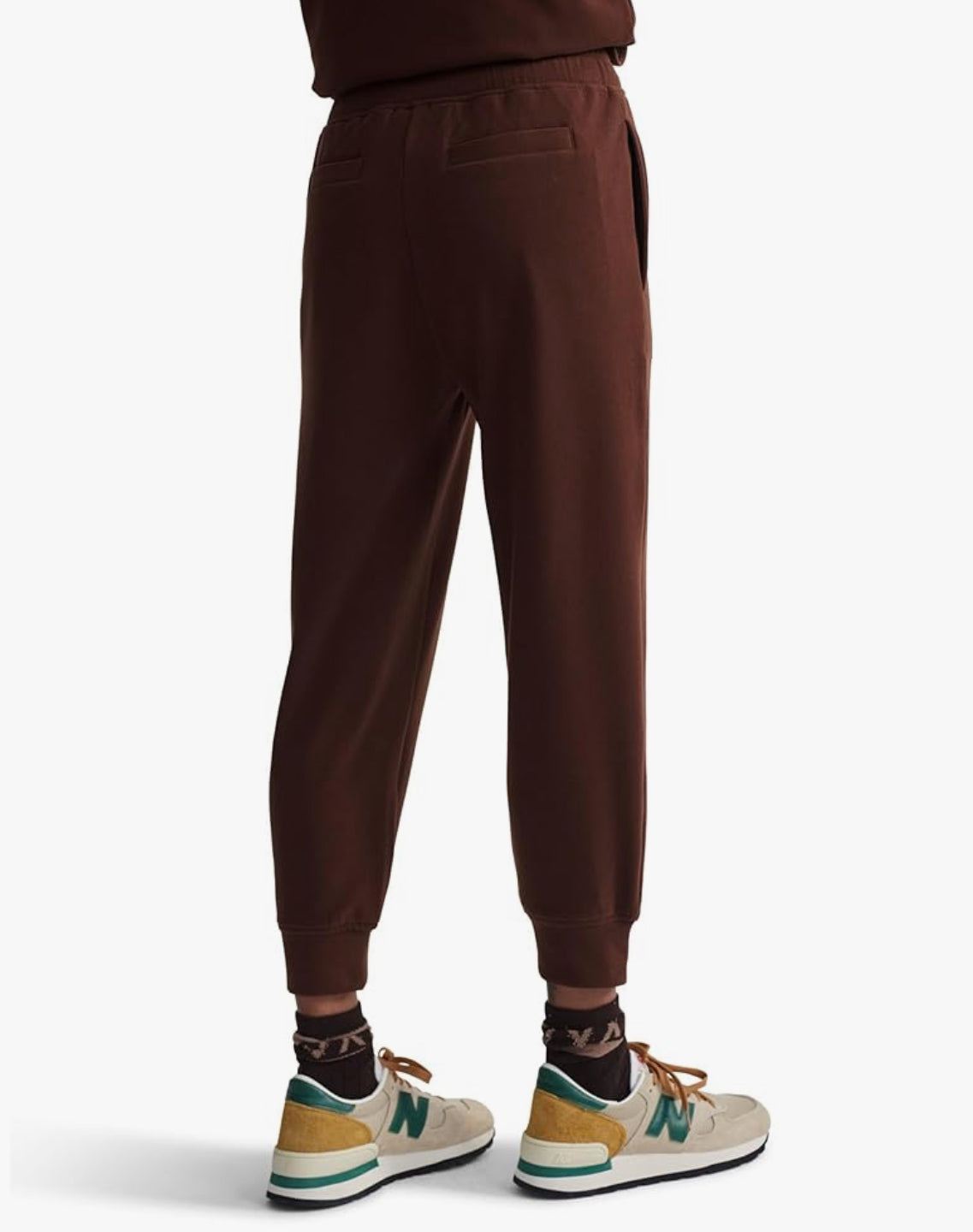 Varley Brushed Rib Slim Cuff Pant 25" - Dark Walnut