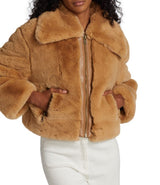 dh New York Paloma Cropped Faux Fur Jacket