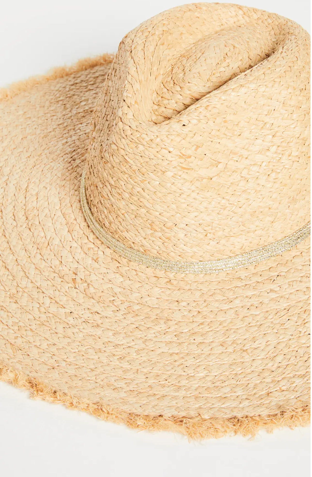 Hat Attack Coverup Sunhat - Natural/Gold Metallic