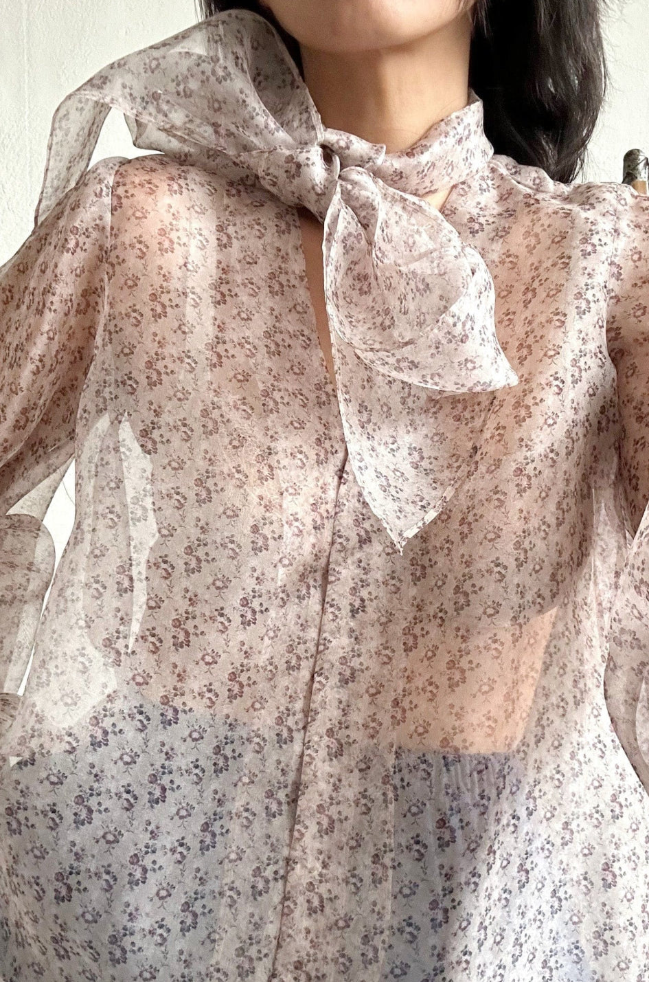 Christine Alcalay Trish Blouse in Silk Organza - Rose