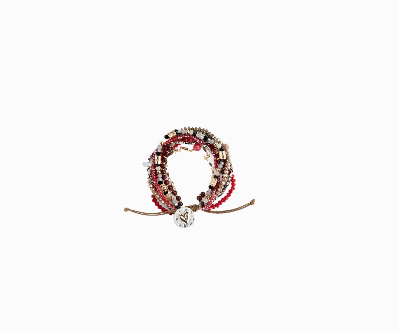 DEMDACO Your-Journey Beaded Love Bracelet - Garnet