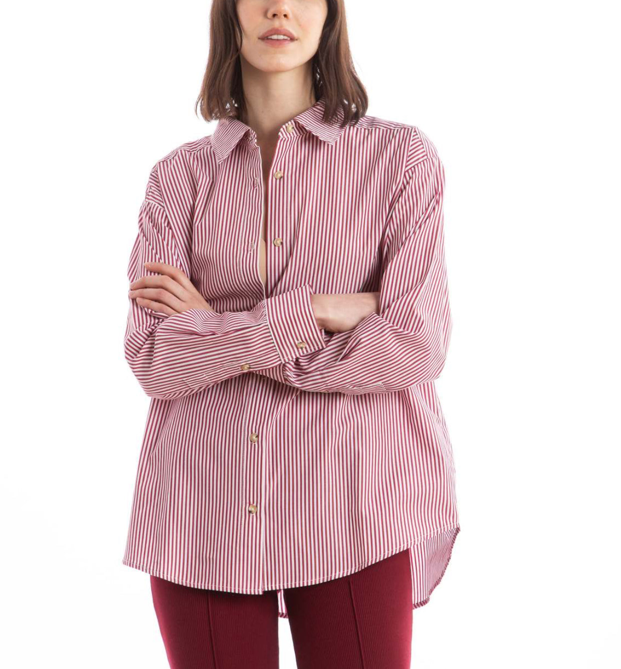 DONNI. Pop Shirt - Rouge Stripe