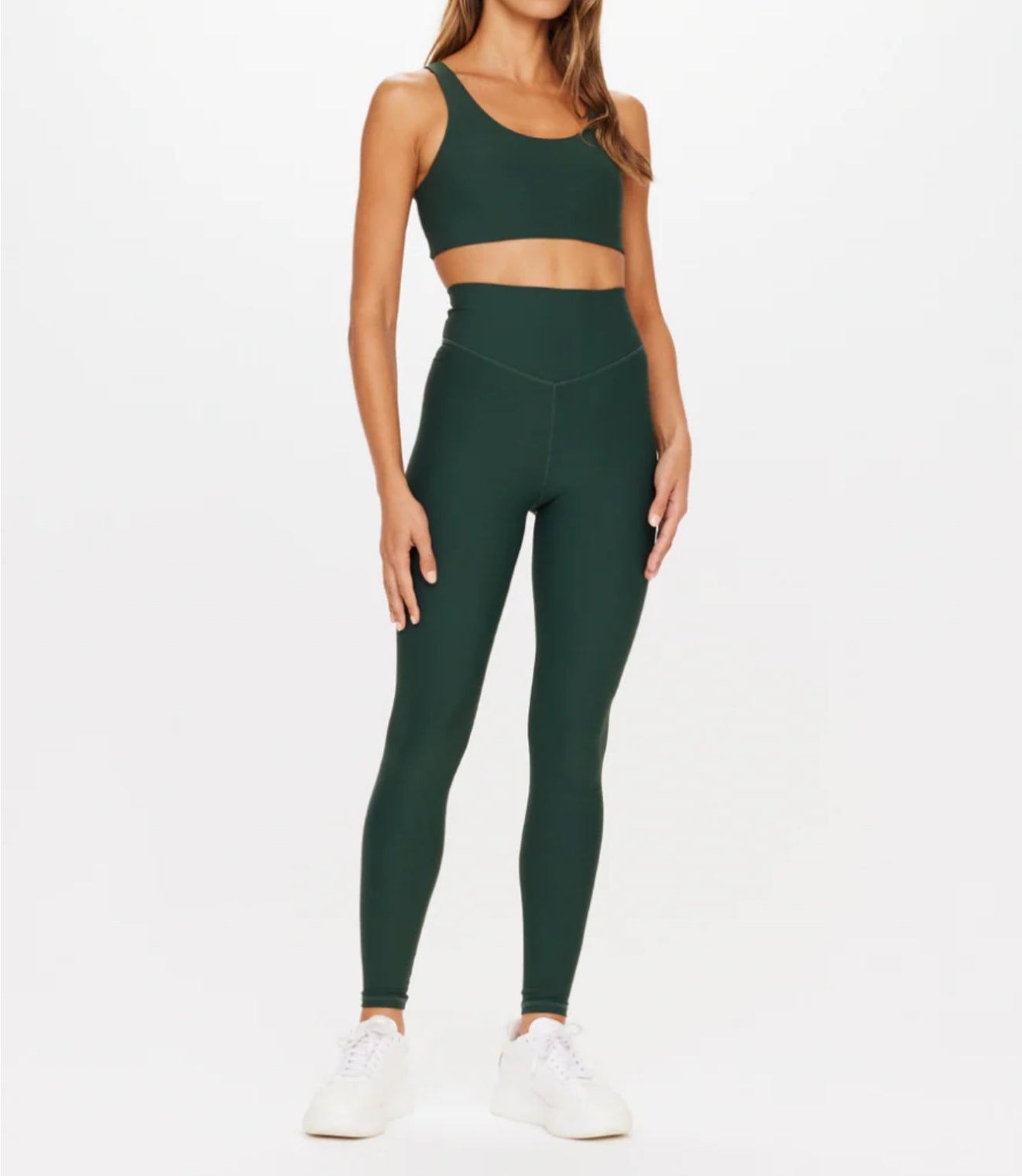 The Upside Peached 28" High Rise Pant - British Racing Green