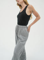 LNA Audra Sparkle Sweater Tank - Black