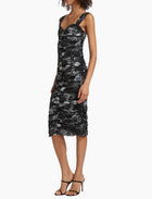 L’Agence Winslow Dress - Black Multi Zodiac