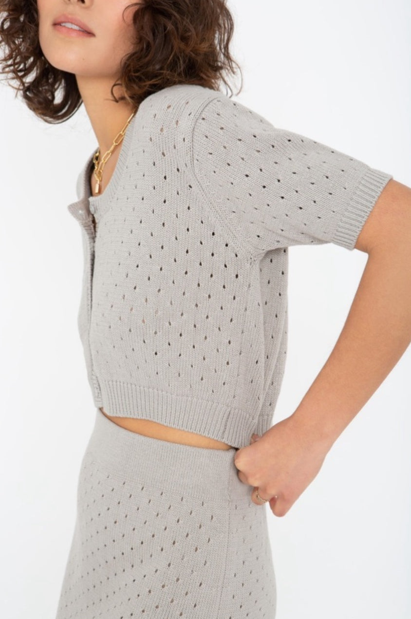 Callahan Knitwear Genny Skirt - Grey