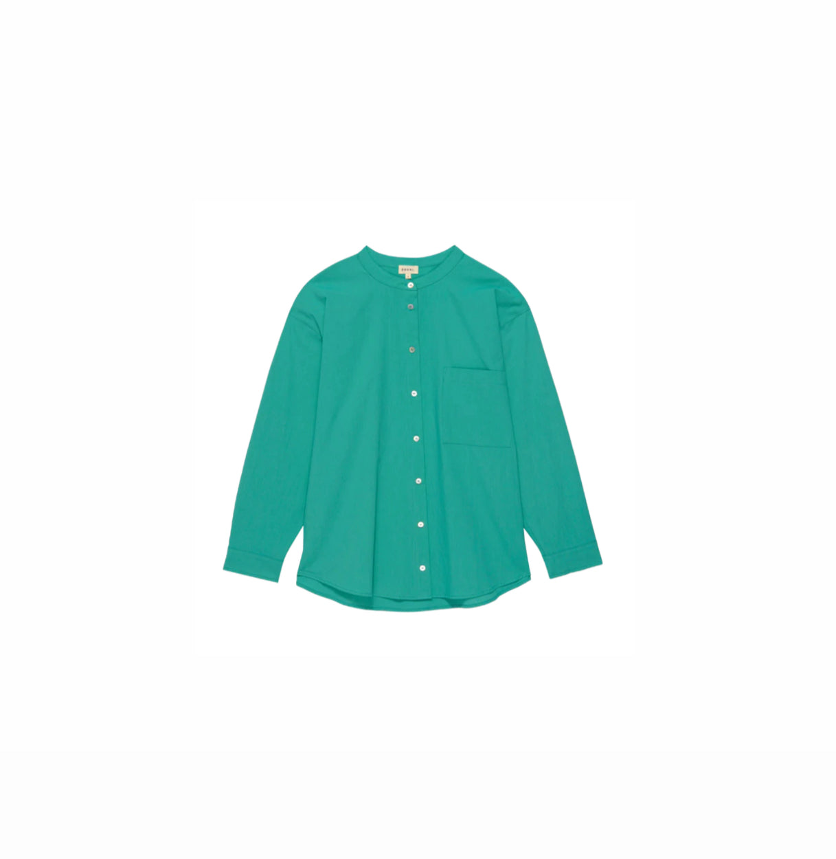 DONNI. The Sandwash Mandarin Shirt - Cove