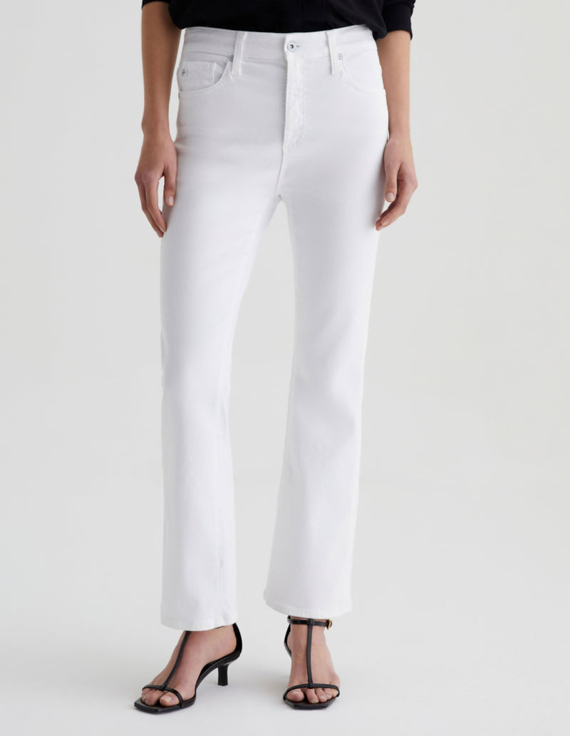 AG Jeans Farrah Mid-Rise Boot - Gallery White