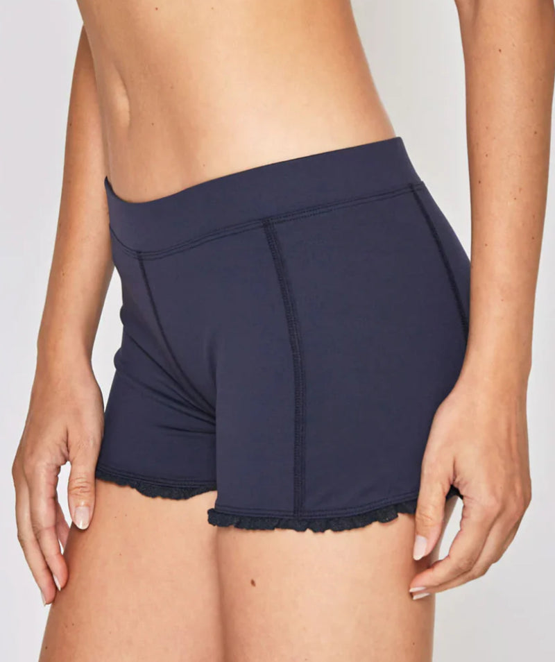 L'Etoile Sport Lace Trim Short - Navy