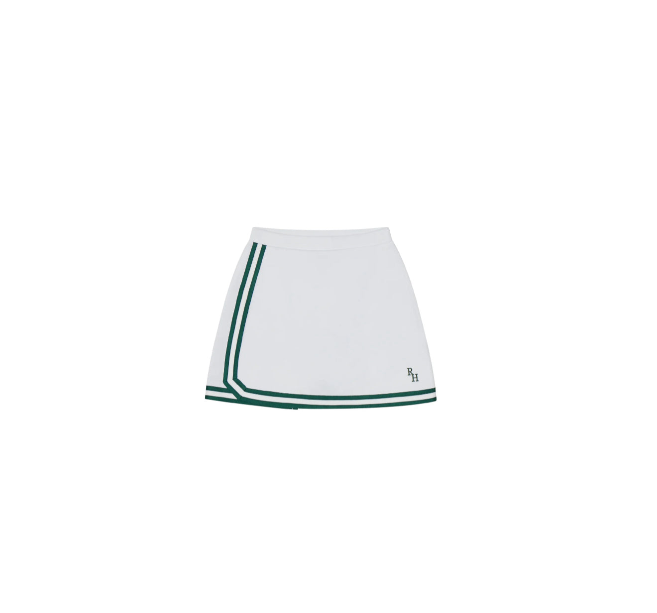 Recreational Habits Spelman A-Line Tennis Skirt W/Green Trim