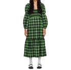 GANNI Check Dress - Pea Pod