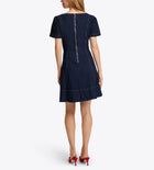 Draper James Faith Love Circle Dress - Dark Wash