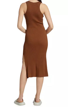 dh New York Addison Rib-Knit Midi Dress - Chestnut