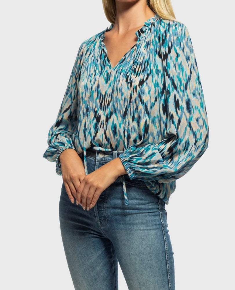 Shoshanna Samson Top - Blue Multi