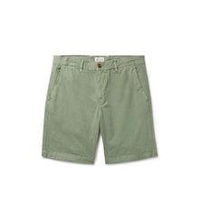 Hartford Byron Slim Cut Straight Leg Shorts - Faded Green