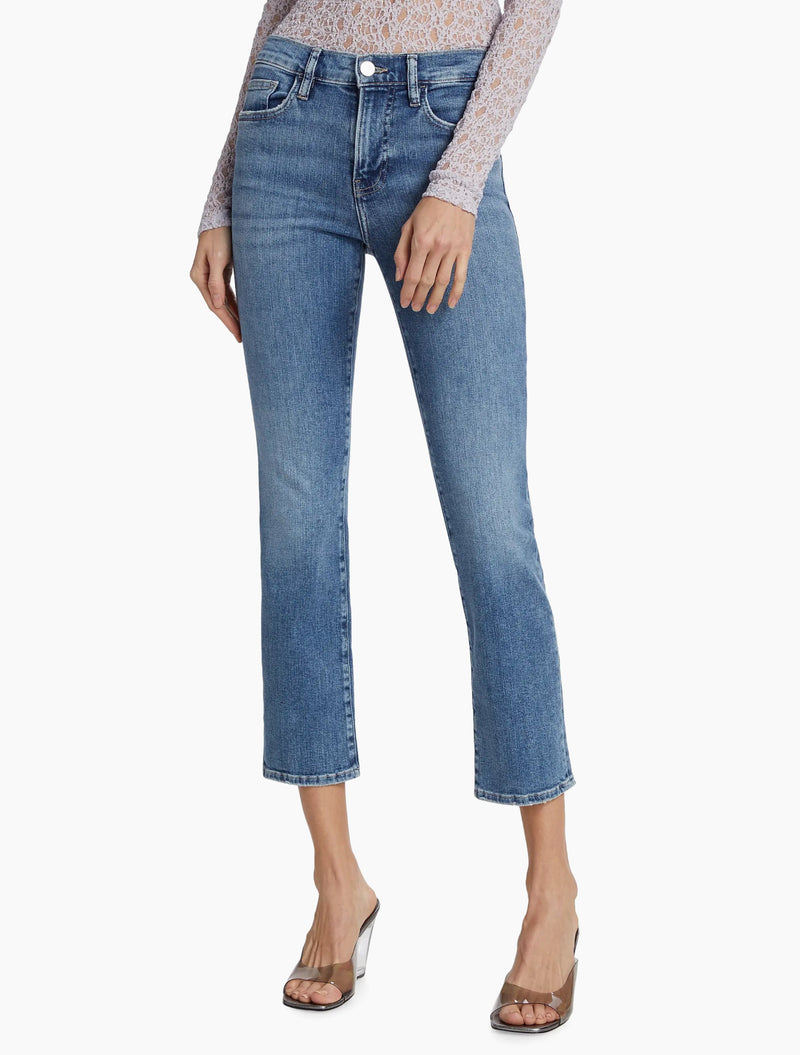 Frame Le High Straight - Daphne Blue